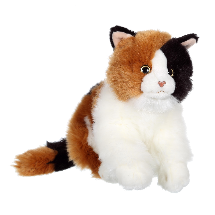  peluche chat mimiz écaille tortue 30 cm 